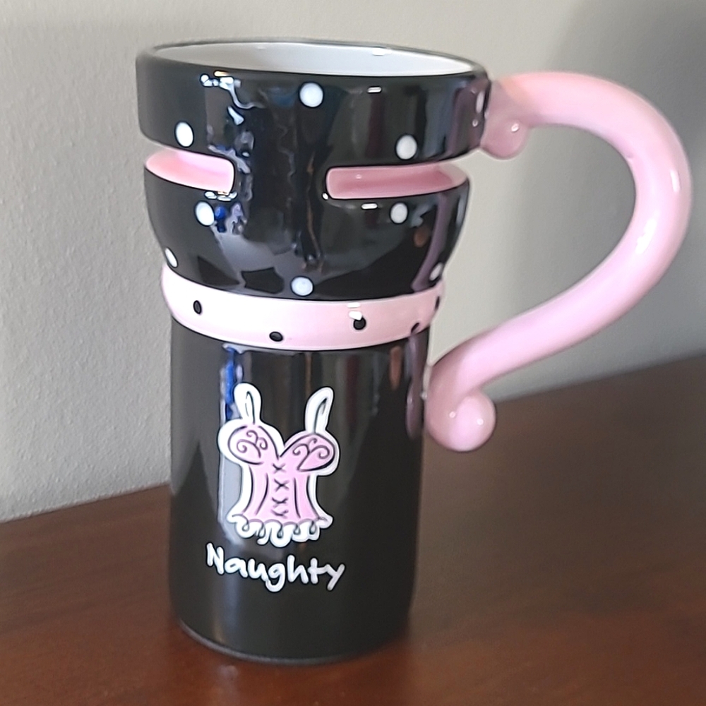 Naughty travel mug NWOT